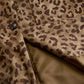 Casaco retro com estampa de leopardo feito de camurça ecológica 2025