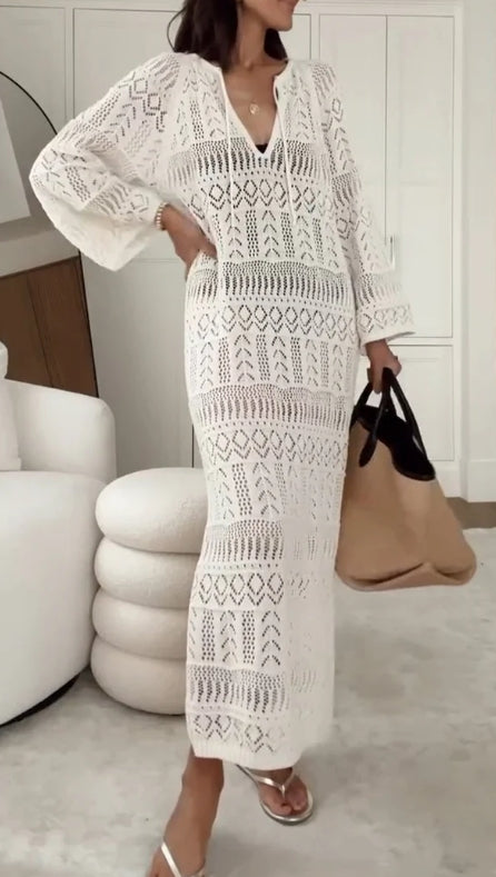 Vestido de malha para mulher 2025
