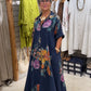 Vestido Chemise Maxi Floral em Aquarela