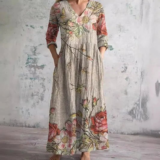 Vestido floral de verão 2026