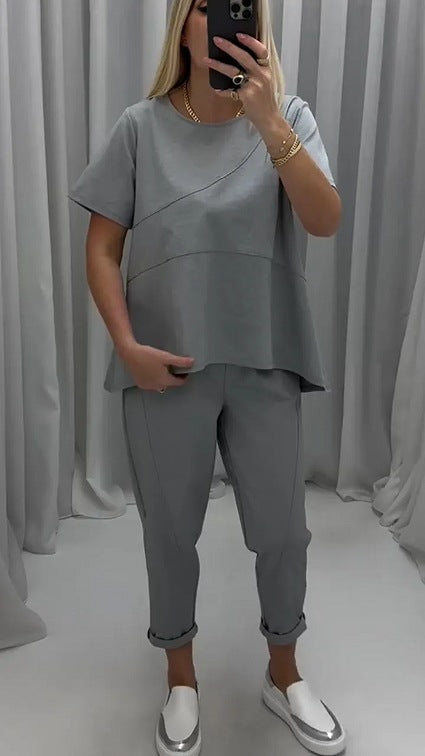 Blusas de senhora de manga curta e duas peças