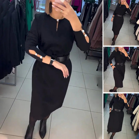 Vestido elegante preto