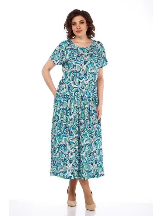 [🔥Best Seller]👗🌺Vestido de chiffon de verão com estampado