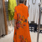 Vestido Chemise Maxi Floral em Aquarela