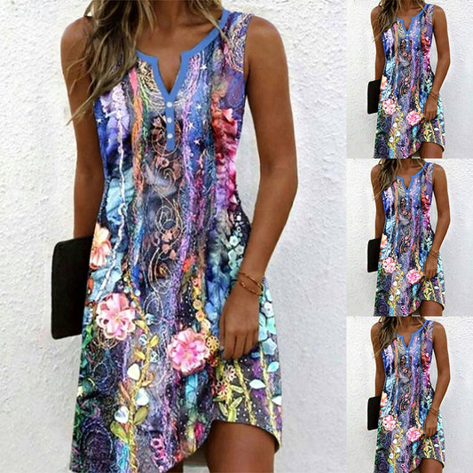 Vestido casual estampado