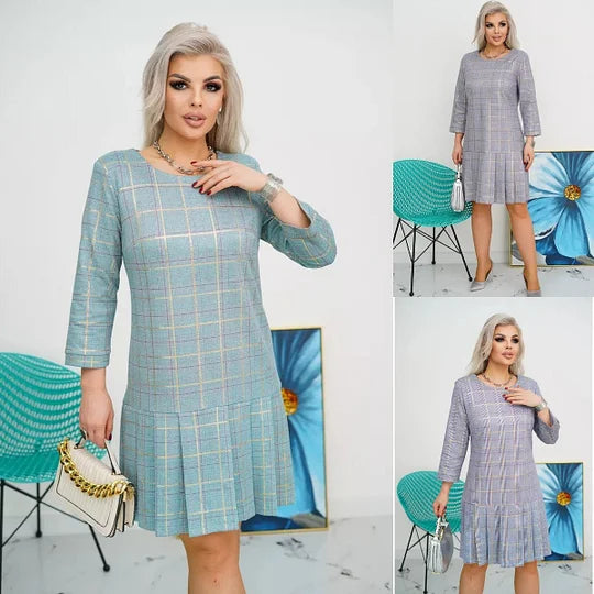 🔥【S-5XL】💜💚Vestido moderno de alta qualidade