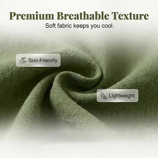 Conjunto de Verão Casual para Mulher com Decote em V e Tecido Respirável