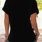 Blusa de mulher estilo boho com mangas flare e decote em V.