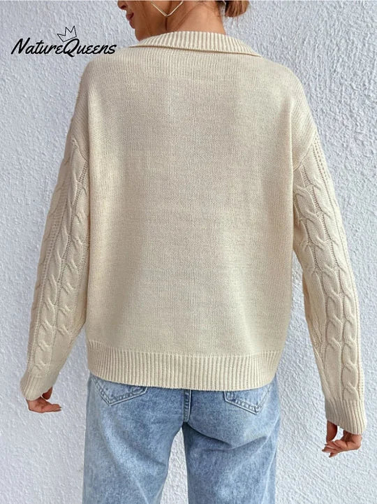 Camisola feminina confortável de vestir pela cabeça