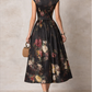 Vestido midi elegante de cetim plissado